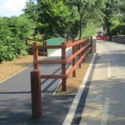 The new footbridge at Langbridge in Newchurch has been completed.