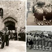 Girl Guides memories of the Queen's visit to the Isle of Wight in 1965. Photos: Suzanne Whitewood (left) and Bob Cuffe (right top and bottom).