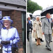 The Queen at Beaulieu House, Newport, in 2004, and Charles at Ryde Inshore Rescue in 2009.