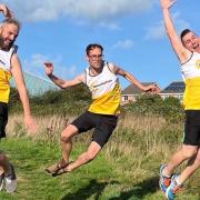 The Peekaboo team, from left, Darren Brook, Tom Fallick and Brett White, who will be running the Great South Run in aid of Mountbatten.