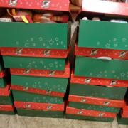 Operation Christmas Child shoeboxes.