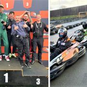 All the drivers (including podium heroes) after round three of the winter series of the Wight Karting Rental Kart Championship held in Ryde.