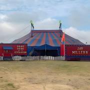 Jay Millers Circus at its usual spot on Wootton’s Racecourse Roundabout