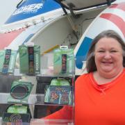 Jayne Myles of ByMrsM with the new HoverGreen range of souvenirs.