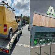 Ford van seized at Newport supermarket after multiple offences discovered