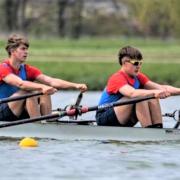 Shanklin-Sandown Rowing Club stars Carter Horrix and Louis Sheasby in action in the Junior Inter Regional Regatta in Nottingham at the weekend.