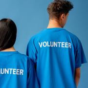 A stock image of volunteers.