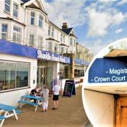 Martin D'Arcy caused more than £3,000 worth of damage trashing a room at the Shanklin Beach Hotel.