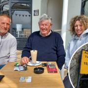 Phil Tredwell of The Mill Bay, Neil Gibbs of The Spyglass Inn, and Rosie Gibbs of The Met Bar.