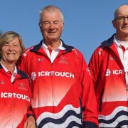 Island Games Team Isle of Wight's archery competitors are, from left,  Kay and David Grist, and captain, Rob Palmer.