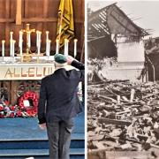 Candles were lit for the 21 victims of a Nazi bombing raid on Newport 80 years ago.