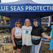 Justyna, Lindsey, Eleanor with Blue Seas Protection