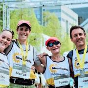 The 'Family Marathoners' completed the Copenhagen Marathon in aid of Mountbatten.