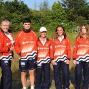 Island Games 2023's Isle of Wight tennis players, from left: Martyn Bailey (also the manager), Carrie Bateman, Elliott and Linda Jones, Mia Gerty, Fenella Stephenson and Ben Branding.