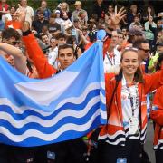 Isle of Wight sportspeople at Island Games 2023 opening ceremony