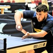 George Downing, who finished runner-up in a high-profile charity table tennis tournament.