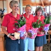 Shanklin & Sandown Golf Club Ladies' Open winners Helen Whittaker, Nicki Glasgow and Louise Webb., of Westridge Golf Club.
