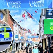 Police have issued a dispersal order for Cowes.