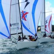 Action on the water for Bembridge Sailing Club.