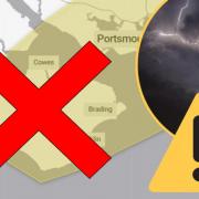 Weather warning for thunderstorms has been cancelled.