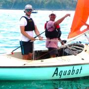 Squib South Coast Championship winners Dan Henderson and Steve Warren-Smith who sailed on Aquabat.