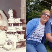 Maurice and Paulette Dyer on their wedding day and more recently