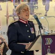 Lord Lieutenant Susie Sheldon addressing the guests.