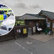 Police stopped a man at Brading Train Station.