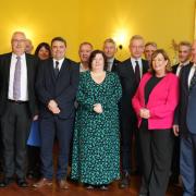 Some of the delegates who did make it to the Islands Forum in Lewis, including Michael Gove MP, who chaired the event.