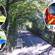 Emergency services attended an accident near Newport.