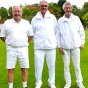 Ryde's Association Croquet team, from left, Philip Kennerley, Jonathan Smith and Harry Oldham.