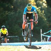 James Brett in action at the Wessex Cyclocross.