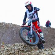 Simon Morgan put in one of the best rides at Knighton Sandpit.
