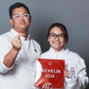 Former Isle of Wight schoolboy, Pongcharn 'Top' Russell, and his wife, Michelle Goh