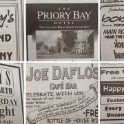 A series of adverts from the year 2000 in the Isle of Wight County Press