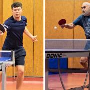 Hugh Idle, of Ryde Reprobates, left, and Rob Warren, of Newport Vics B, were stand out performers in the Isle of Wight Table Tennis League this week.