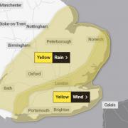 Met Office weather warning issued.