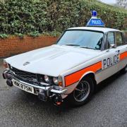 Former police car owned by Lord Mountbatten on the Island