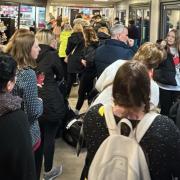 Foot passenger queue at Southampton