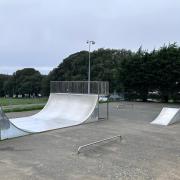 The current East Cowes skatepark.