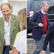 From left: Prince Edward on his last visit to the Island, and Princess Anne in Cowes.
