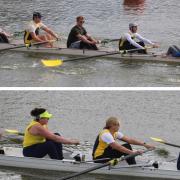 Newport Rowing Club crews in action.