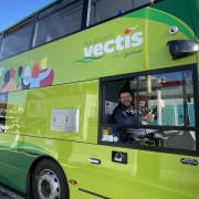 Friendly Southern Vectis bus driver Dave Miller