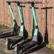 Isle of Wight e-scooters, available to hire.
