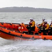 Cowes RNLI lifeboat on The Solent.