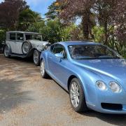 Bentley cars at The Royal Hotel, Ventnor.