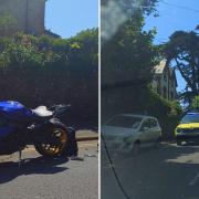 Motorcycle crash in Ventnor