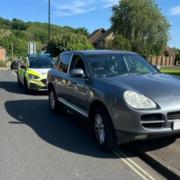 Isle of Wight police seize Porsche in Shide.
