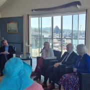 Joe Robertson at a dementia care Q&A