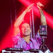 Joel Corry closing out Thursday night in the Big Top at Isle of Wight Festival 2026